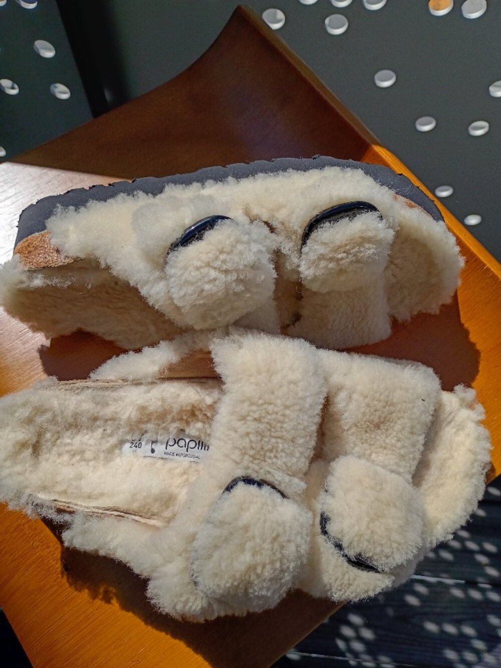 Shearling Birki Sandals Size 37